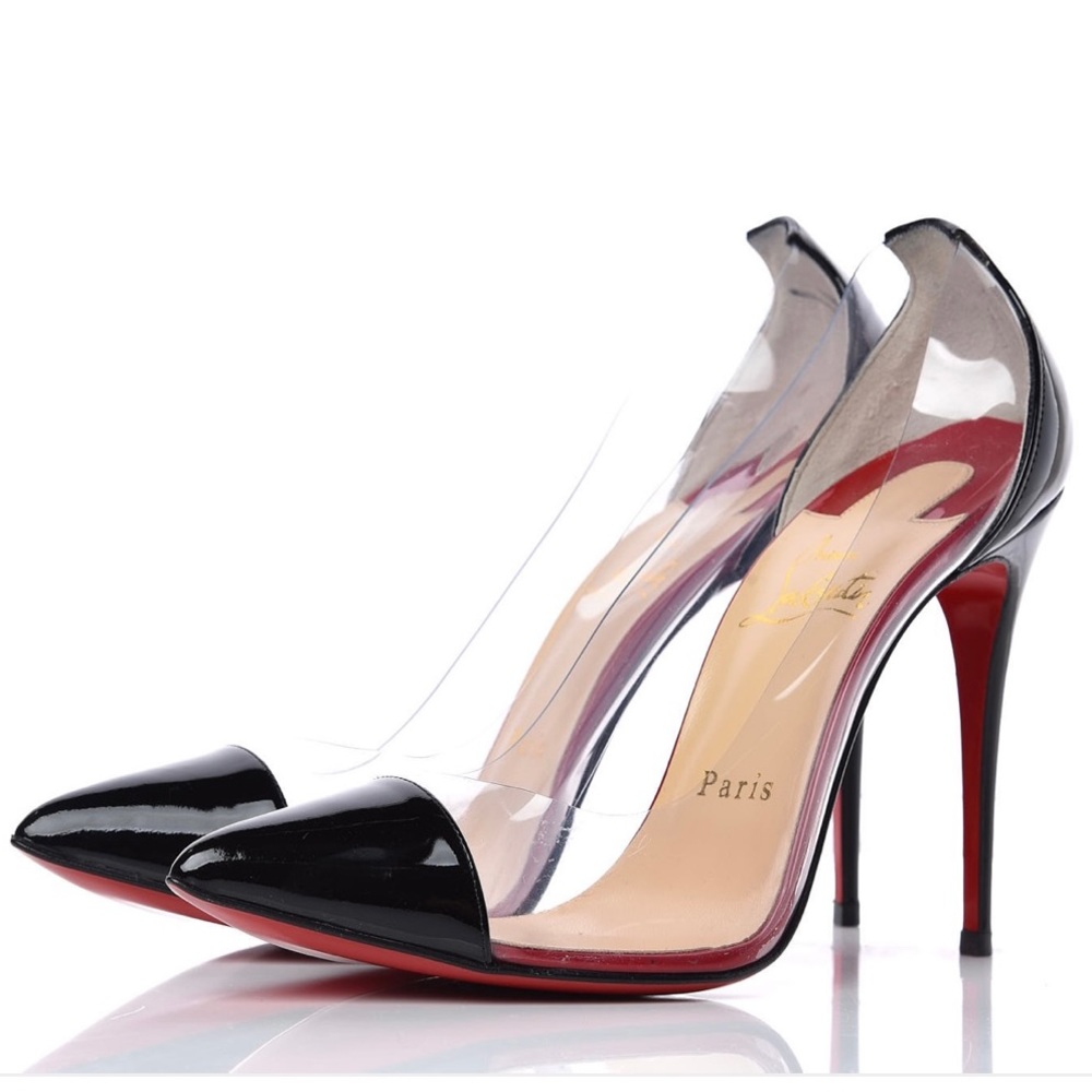 Christian Louboutin Debout 100 Black Patent